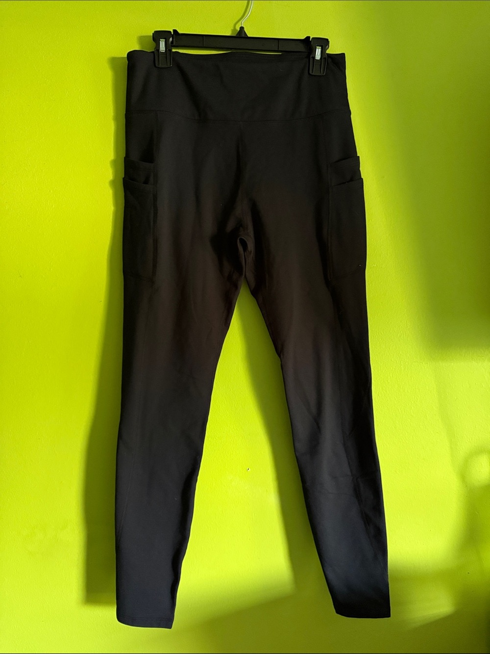 NWT Baleaf Black High Waist Leggings With Two Side Pockets Size L